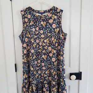 Apt. 9 Blue Floral Summer Dress XXL